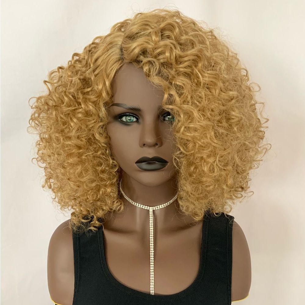 Reg. $85 - “Outre” Curly Golden Blonde Synthetic Wig - NO FURTHER DISCOUNT🌷
